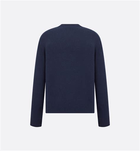 dior bobby pin sweater|Bobby Sweater Navy Blue Cashmere Jacquard .